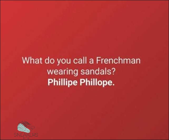 Stereotypes associated with Frenchmen wearing sandals